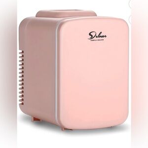 Simple Deluxe Pink Cosmetic or Snack/Soda Mini Fridge